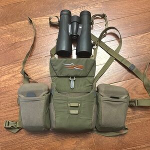 Vortex 12x50 Binoculars + Sitka Harness